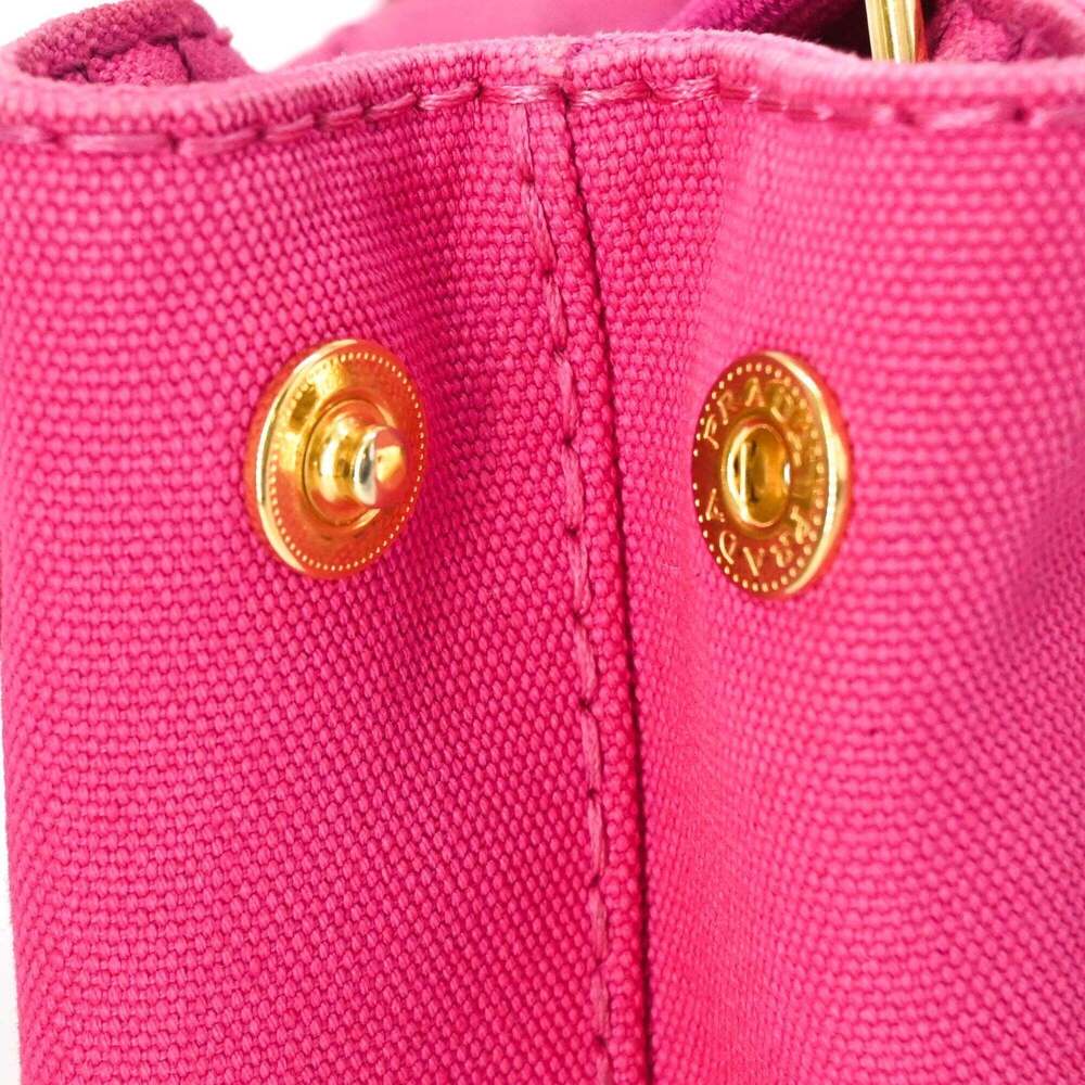 PRADA Pink Canvas Shoulder Bag - Picture 8 of 15